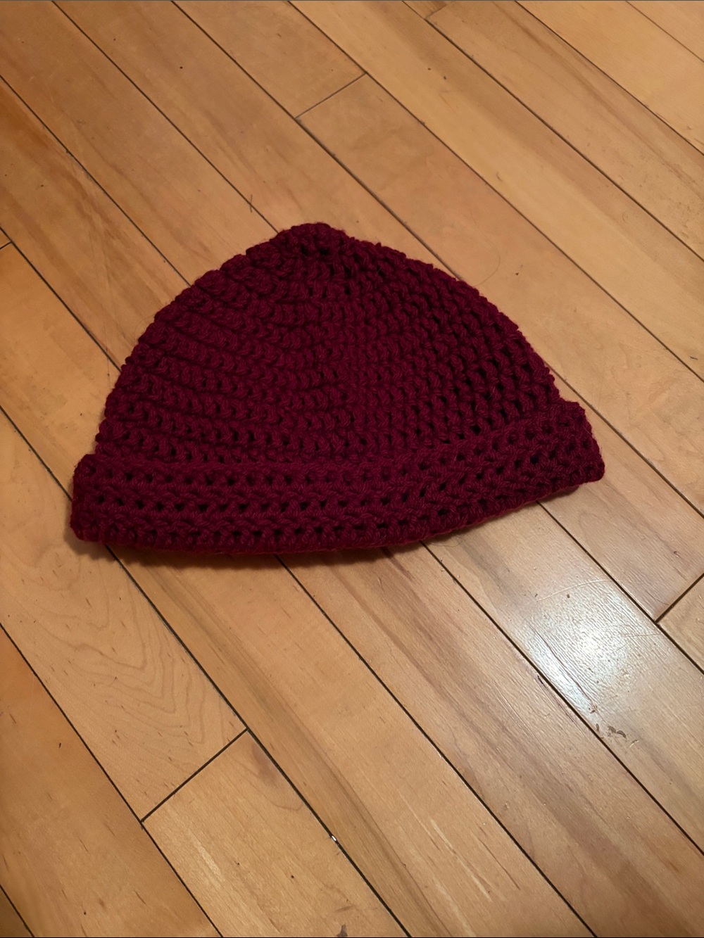 Women’s Knit Beanie Hat - Burgundy